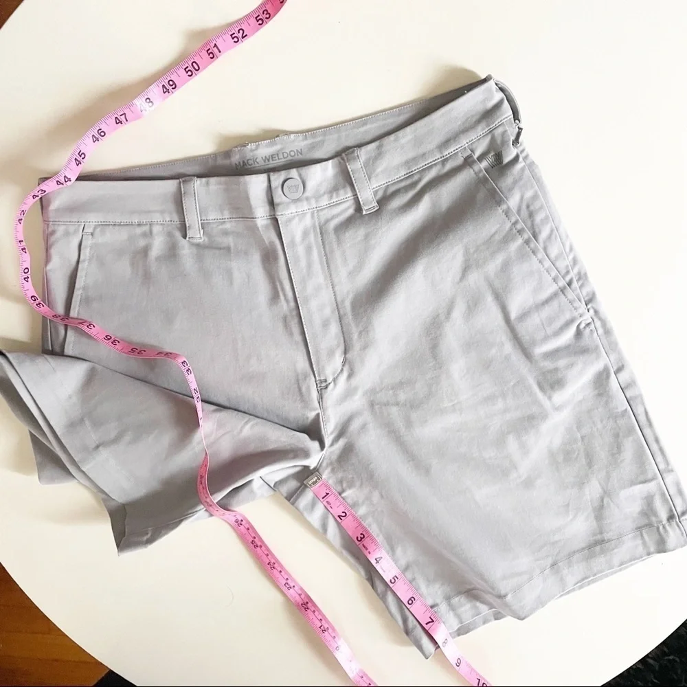 Mack Weldon Tech Chino Short Silver Gray Men’s Size 30 NWOT